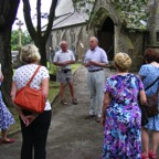 Members at Thurnham Church visit July 2015