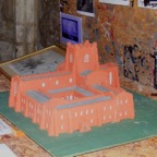 Model of how Cockersands Abbey would have looked